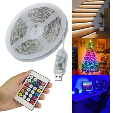 Imagem de Fita Led Smart Aplicativo Celular App 20 Metros Colorido Cores RGB Decoraçao Iluminaçao Gamer Natal