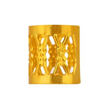 Imagem de 3 Tipos de Acessórios de Cabelo para Tranças, Grampos de Cabelo de Ouro Ajustáveis ​​contas de Trança de Cabelo de Metal Anéis de Cabelo Acessórios de Decoração de Beleza (Ouro