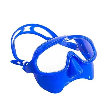 Imagem de Tachiuwa Máscara de mergulho anti-embaciamento óculos de natação com capa de nariz universal máscara de mergulho óculos de mergulho para adultos esportes , Azul