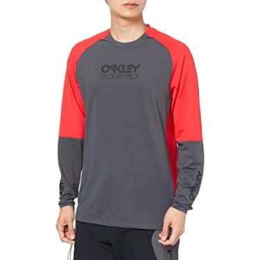 Imagem de Oakley Camiseta unissex adulto Factory Pilot MTB manga longa Jersey Ii, cinza uniforme, grande EUA