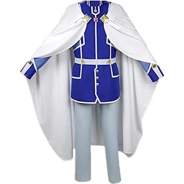 Imagem de Cos Branca de Neve com o Cabelo Vermelho Fantasia Cosplay Akagami no Shirayukihime Wistalia Roupas com mantos (Masculino P)