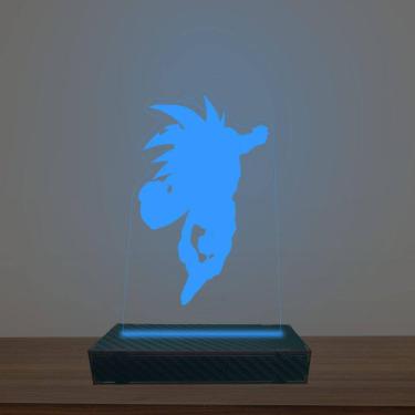 Imagem de Luminária Led 3d Goku Voando Abajur Luxo