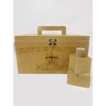 Imagem de Kit De Provas Piagetianas (15 Provas Operatórias Caixa de Madeira) C/cubo