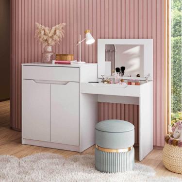 Imagem de Penteadeira Infantil Camarim Bambolê Branco