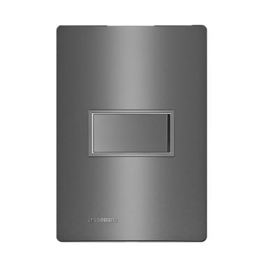 Imagem de Conjunto com 1 Interruptor Simples 10A 250V Revitá Concreto - Soprano
