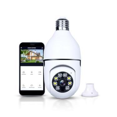 Imagem de Camera Ip Inteligente 1080P Wifi Lampada Panoramica Giratória 360° Yoosee Espiã e Segurança | Alpha Ecom