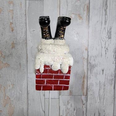 Imagem de Espeto/pick Papai Noel Chamine Resina 7cm