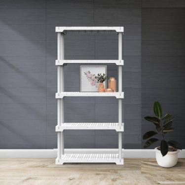 Imagem de Estante Modular 5 Prateleiras Cube Eco Grifit Branco