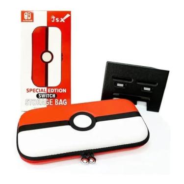 Imagem de Bolsa Bag Case Estojo de Viagem Edição Pokebola Pokemon Ball EVA Proteção Compatível com Console Switch