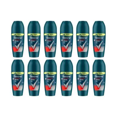 Imagem de Desodorante Roll-On Rexona 50Ml Masc Antibact Invisible-12Un