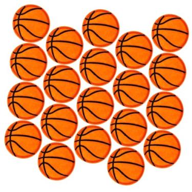 Imagem de Operitacx 20 Unidades adesivos de basquete decoração remendos de joelho para crianças aplique de flor basquetebol cesta de drenagem Materiais de costura remendos de roupas computador decorar