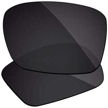 Imagem de Firtox Lentes polarizadas de substituição compatíveis com óculos de sol Oakley Turbine OO9263 - Stealth Black