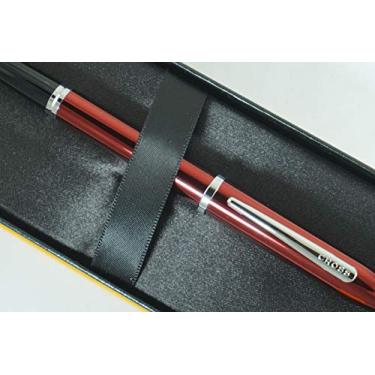 Imagem de Cross Century II Série Limitada, Caneta esferográfica de tinta de gel de tinta vermelha rubi metálica perolada