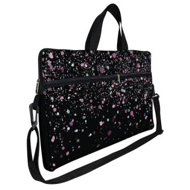 Imagem de Case Capa Maleta Premium Para Notebook Laptop de 15,6 com Alça de Mão Alça de Ombro e Zíper Lateral - Brilho