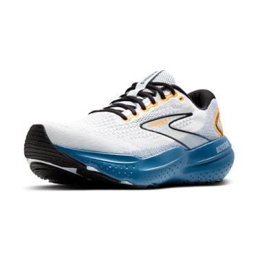 Imagem de Brooks Tênis de corrida masculino Glycerin 21 Neutral, Branco/safira/laranja, 43