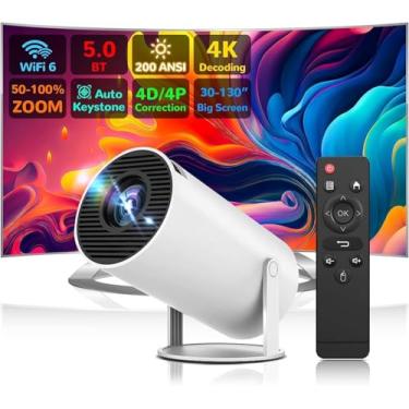 Imagem de Mini Projetor Portatil - UCMDA 5G e Wifi 6 Mini Projetor Portátil, Smart Projetor com S...