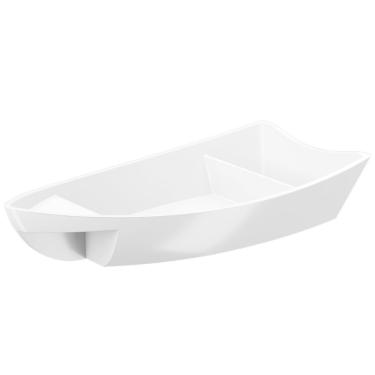 Imagem de Kit 36 Barcas para Sushi Comida Japonesa Oriental Restaurante 27,5x13cm Brancos Coza Pl...