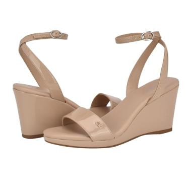 Imagem de Calvin Klein Sandália feminina Belliny Wedge, Patente natural leve, 39