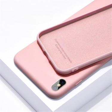 Imagem de Para oneplus 8 9 5t 6t 7 7t pro caso de silicone líquido macio tpu capa de telefone para oneplus 5 6 7 10 pro 9 caso, rosa, para oneplus 7