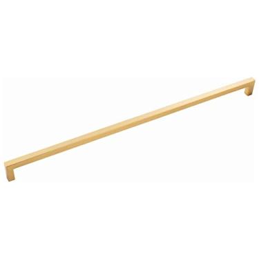 Imagem de Hickory Hardware Puxador da coleção Skylight HH075337-BGB, orifício central de 45 cm, latão dourado escovado