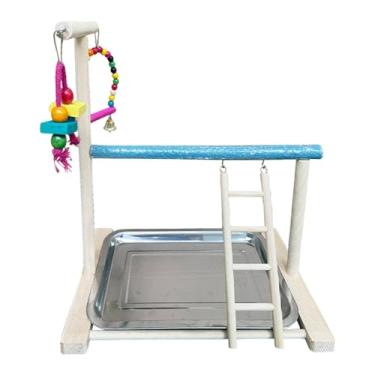 Imagem de Generic playground pássaros pendurado brinquedos sino brinquedo gaiola acessório exercício centro de atividades poleiro ginásio para gaiola