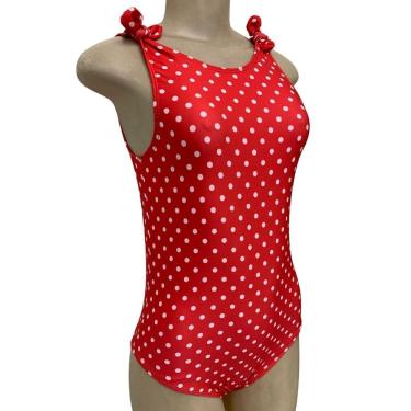 Imagem de Maio Juvenil Teen Body Bory Moranguinho Poa Proteção Filtro Solar Uv Praia Piscina Lacinho No Ombro