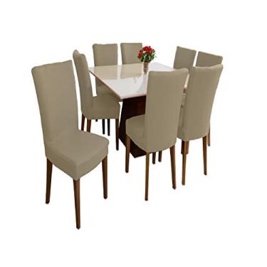 Imagem de Capa de Cadeira 8 lugares Bege