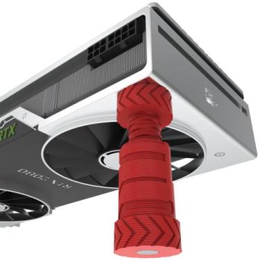 Imagem de Suporte Vertical De Placa De Vídeo de 5 cm a 8 cm - ARTBOX3D, Vermelho