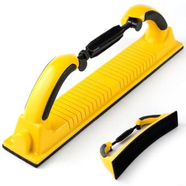 Imagem de Bloco de arquivo de lixamento manual de longboard flexível de raio ajustável de 38 cm x 6 cm com suporte de gancho e laço e almofada adaptadora de conversão de lixa PSA