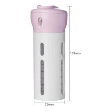 Imagem de Kit Viagem Porta Shampoo Dispense Portátil 4 Em 1 - oem