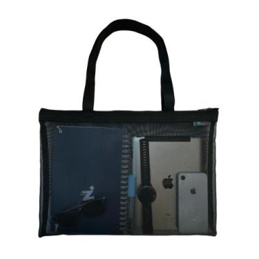 Imagem de Bolsa Multiuso Com Alça Telinha Pasta Documento Papel Zimpor A3 A4 Cor