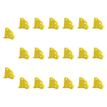 Imagem de Wswqop 20 Ferramentas de Instalação Do Assoalho Dos Espaçadores Do Assoalho Dos Pces, Ferramentas Reusáveis Do Revestimento de Madeira Laminada para a Madeir, Amarelo