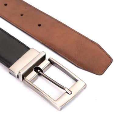Imagem de Cinto de Couro Masculino Dupla Face 610 Prime - Gurgel, Bronze preto, 
