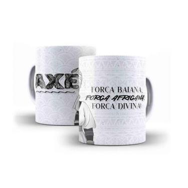 Imagem de Caneca Porceana Axé Bahia Força Baiana Força Africana Força Divina - V