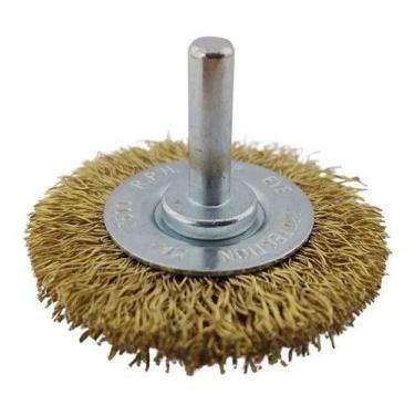 Imagem de Escova de Aço Circular com Haste 63 x 10 x 06mm - DSILFLEX