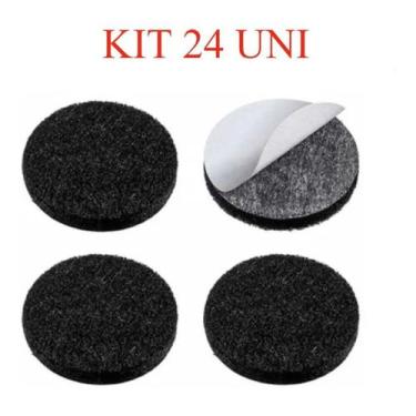 Imagem de KIT 24 Feltro Adesivo para Móveis Redondo 25mm - MAXIMO