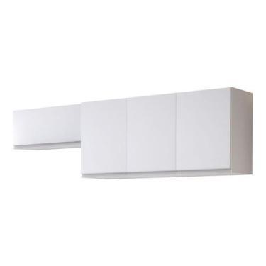 Imagem de Conjunto de Armários Aéreo Cozinha Planejada Lux 120cm e 80cm 100% MDF