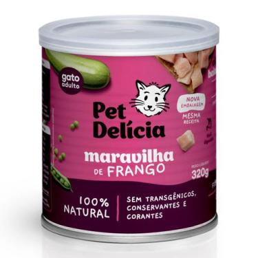 Imagem de Alimento úmido pet delícia maravilha de frango 320g gatos - Pet Delici