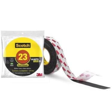 Imagem de Fita Isolante Autofusão Profissional 3m Scotch 19mm X 5 Metros Preta
