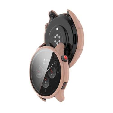 Imagem de proteção em acrilico e vidro para smartwatch gtr 4 - TECH KIING, Rose