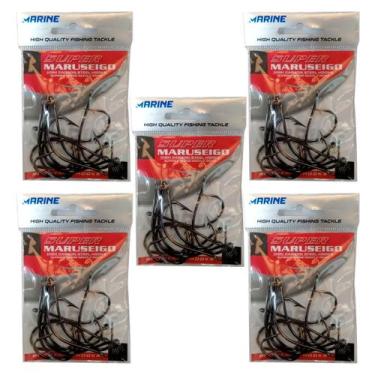 Imagem de 05 Cartela de Anzol Super Maruseigo Blacknickel Marine - n12 a 20 - No