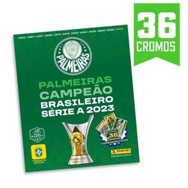 Imagem de Pôster Campeão Serie A Brasileirão 2023 - Palmeiras + 36 Cromos - PANI