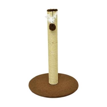Imagem de Brinquedo Arranhador São Pet Obelisco Marrom para Gatos