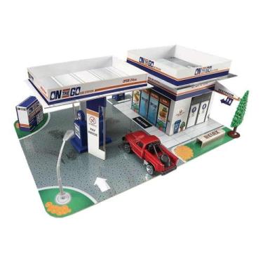 Imagem de Carrinho Maisto Fresh Metal Build/Play Posto de Gasolina