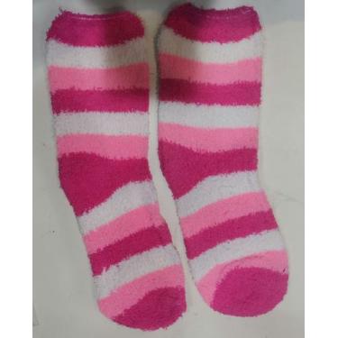 Imagem de kit 12 pares Meia Pelúcia Feminino Quente Inverno Felpuda Grande Listr