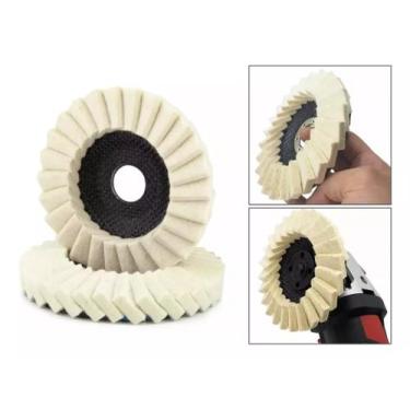 Imagem de Disco Flap 4.1/2 Feltro P/ Polimento em Metais - Belfer