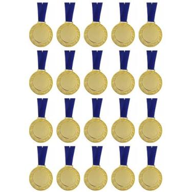 Imagem de Kit C/20 Medalhas de Ouro Prata ou Bronze HMérito 43mm B41 - 1 Fit, Ou