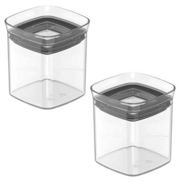Imagem de 2x Porta Temperos Pote 150ml Organizador OU Block Hermético