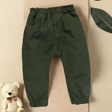 Imagem de Calça para Bebê Ecolinho Conforto e Estilo Verde Musgo - Era Uma Vez, 