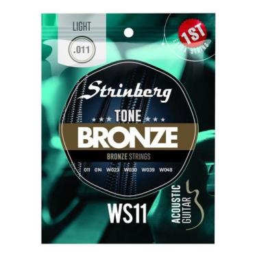 Imagem de Encordoamento Strinberg Violão Aço 011 Ws-11